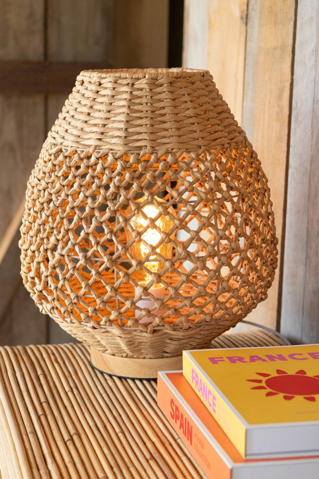 Lamp Metaal Getwist Donker Naturel Small J-Line