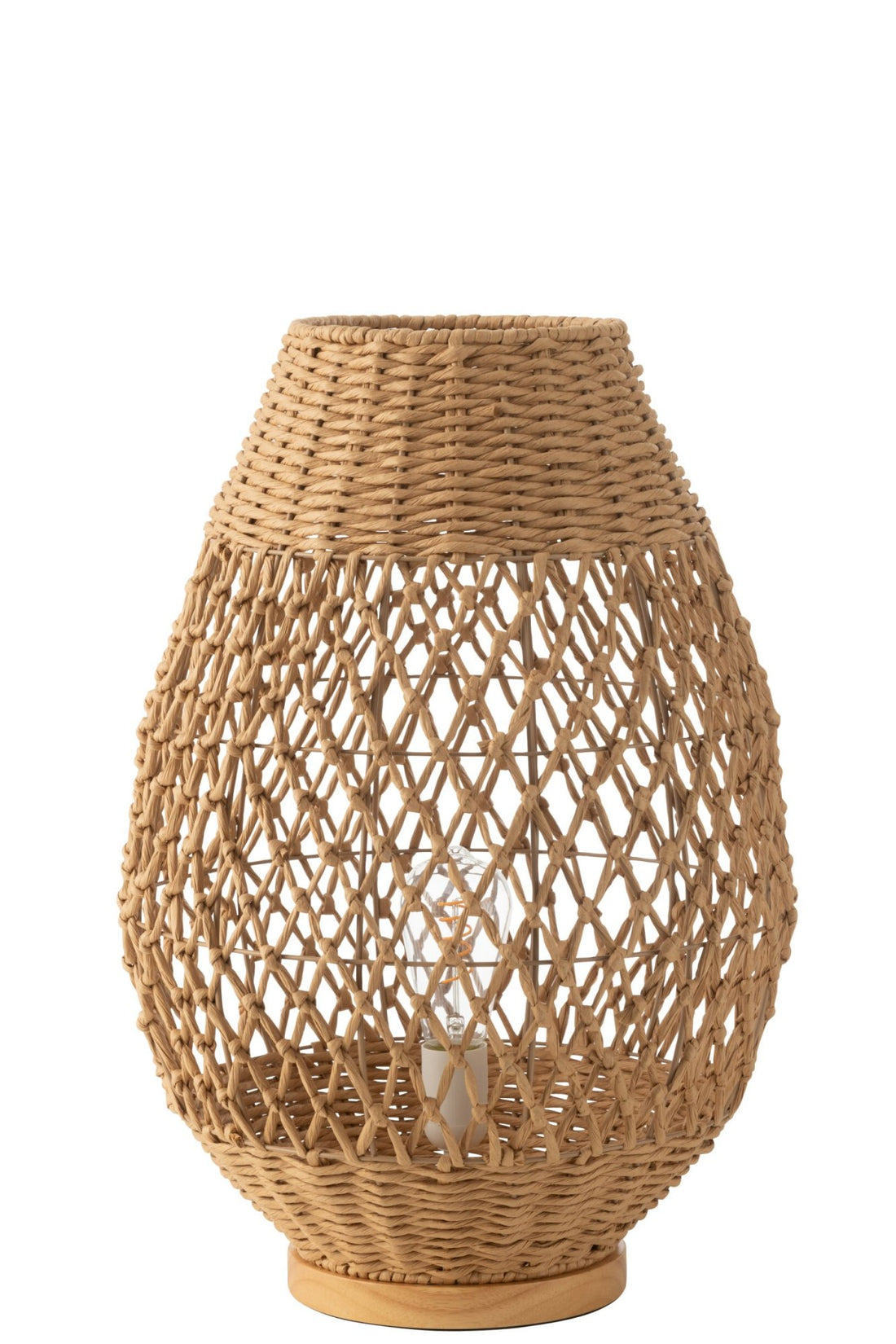 Lamp Metaal Getwist Donker Naturel Large