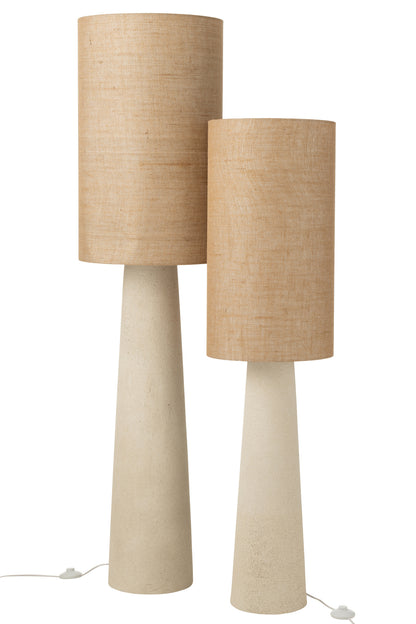 Vloerlamp Ava Glasvezel/Jute Naturel Large H168,5cm J-Line