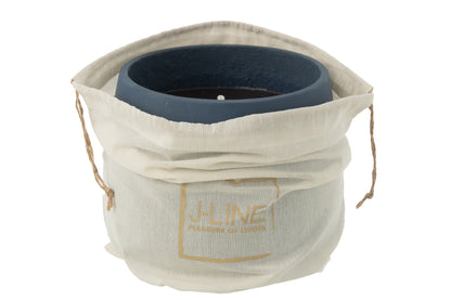 Buitenkaars Cyra Cement Blauw Large 48uur