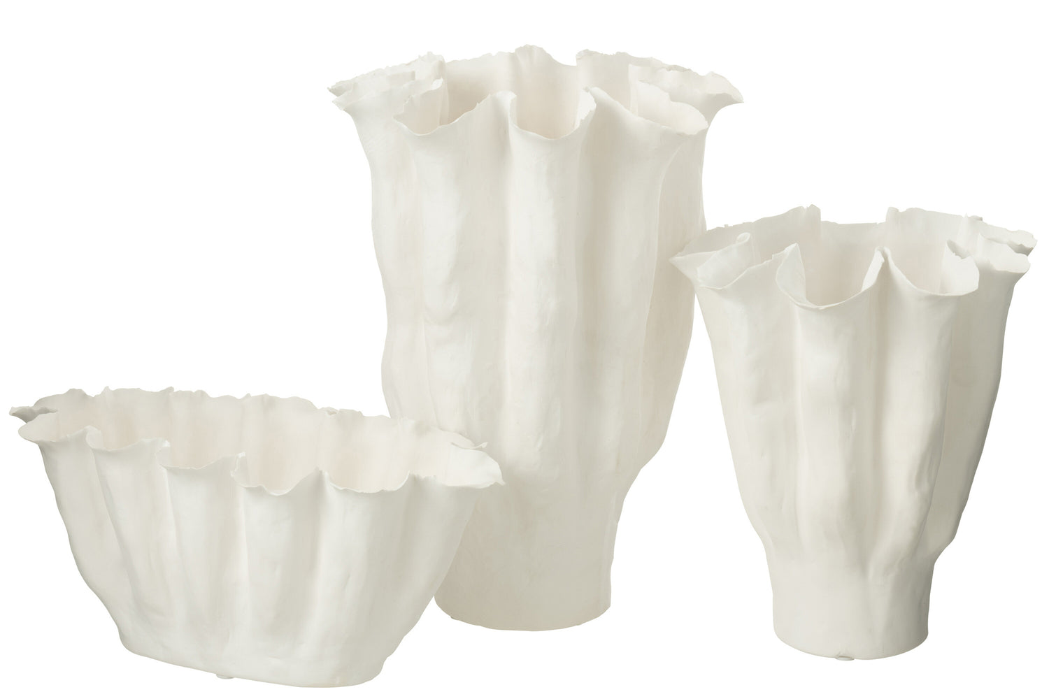 Vaas Calyx Keramiek Wit Large J-Line