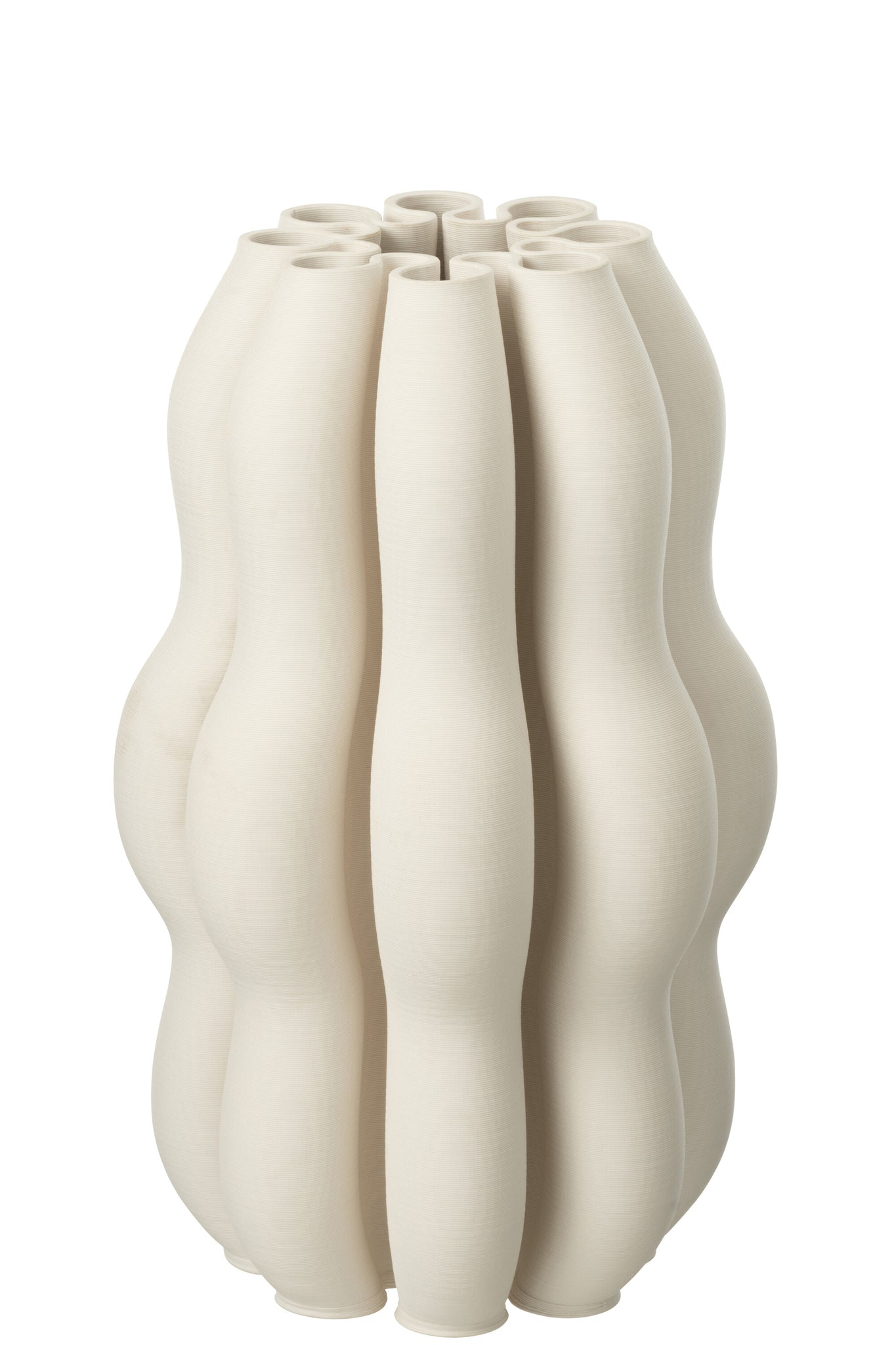 Vaas Naos Keramiek Beige Large Dia23cmxH40cm J-Line