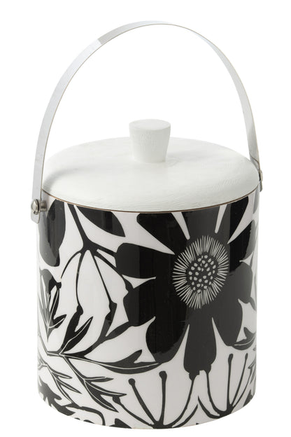 IJsemmer Bloemen Mangohout Zwart/Wit J-Line