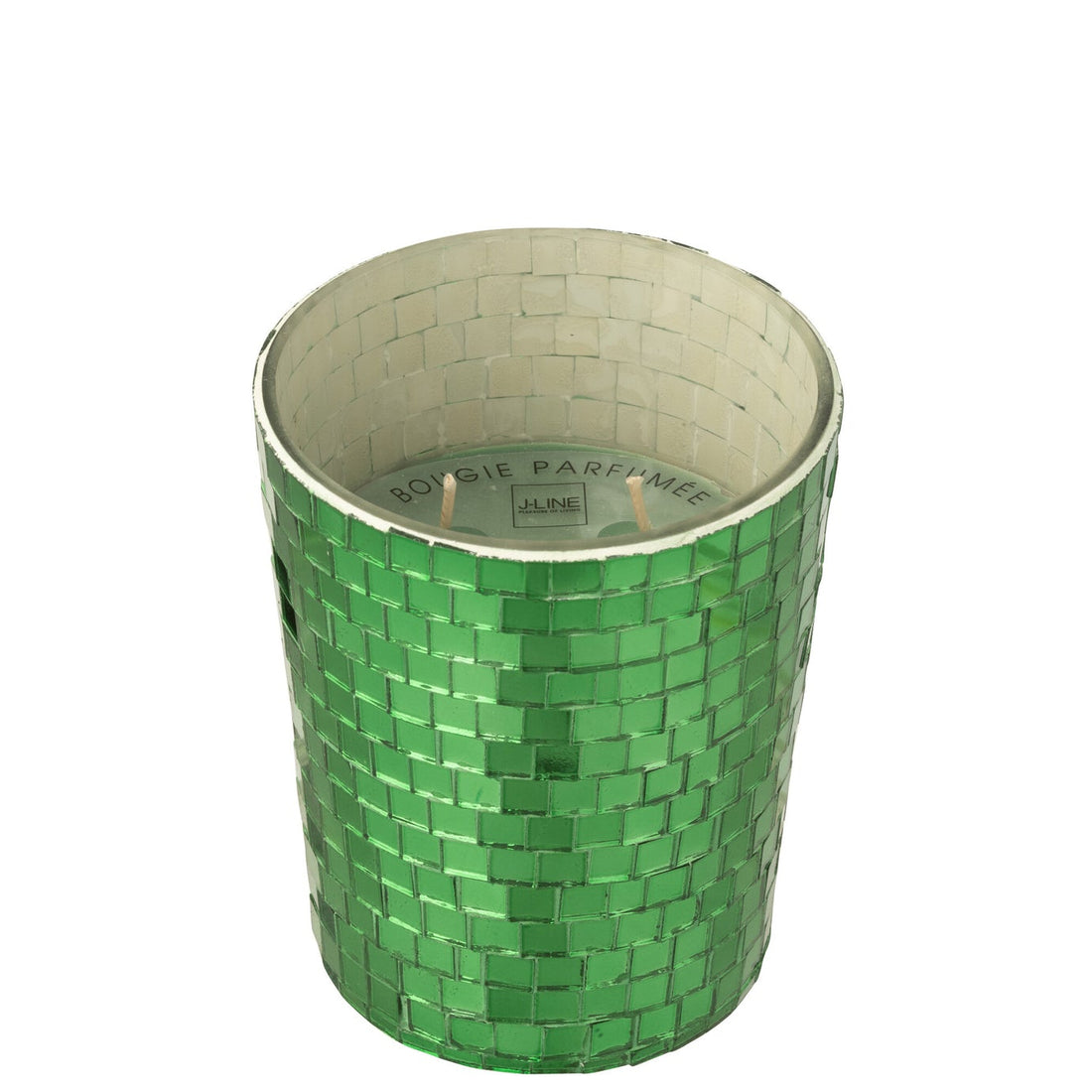 Geurkaars Spiegel Glas Groen J-Line