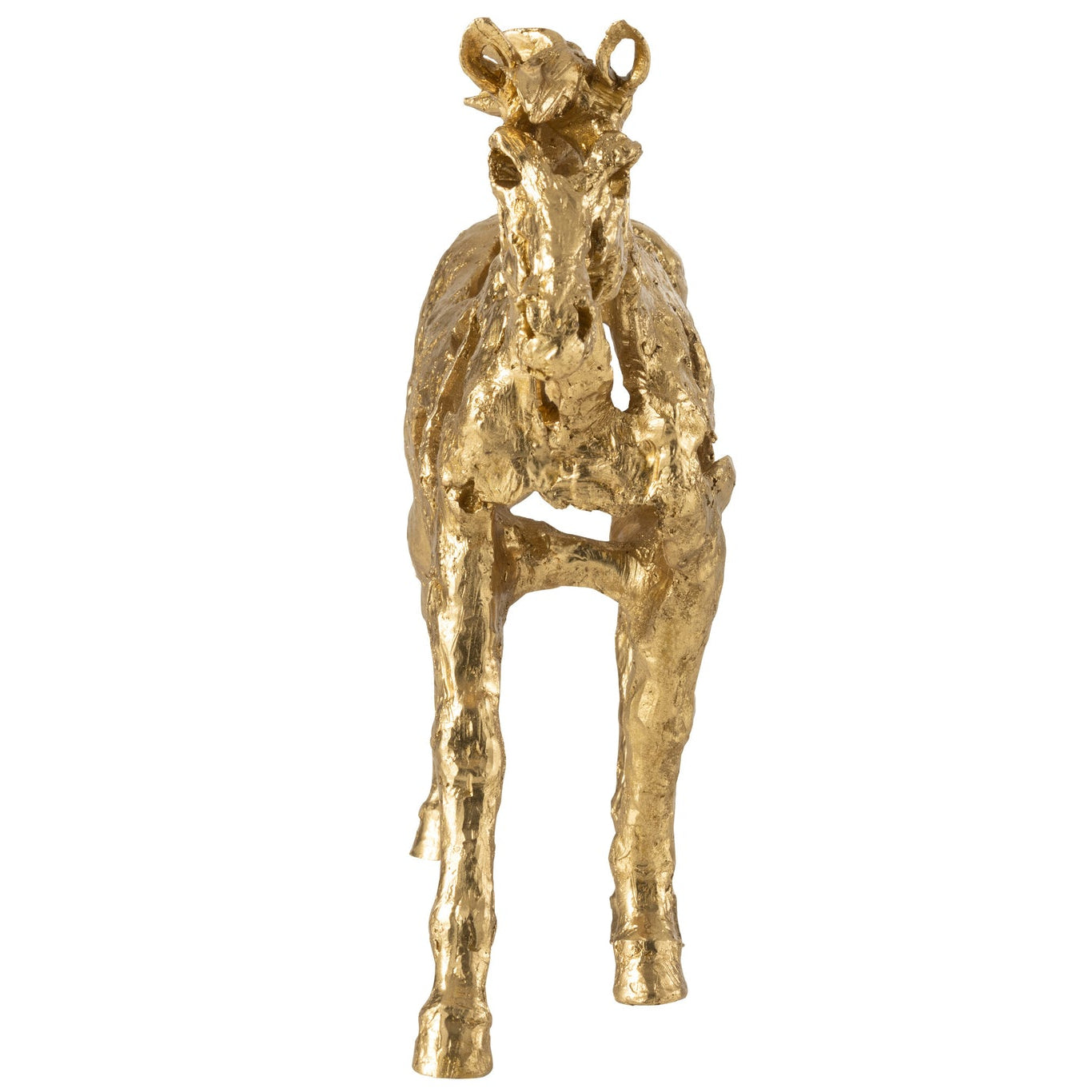 Paard Rennen Polyresin Goudkleurig Large J-Line