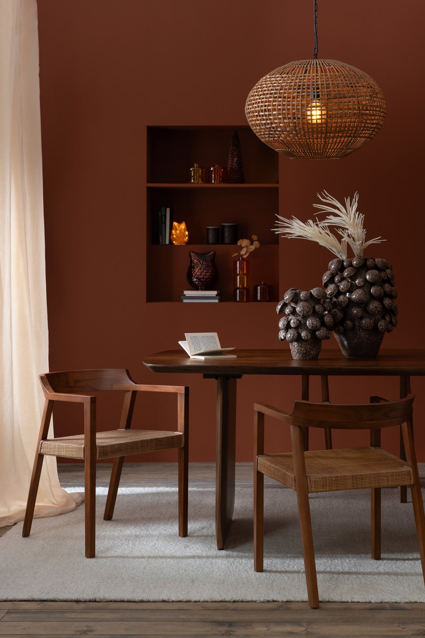 Eetkamertafel Acaciahout Bruin 190cm J-Line