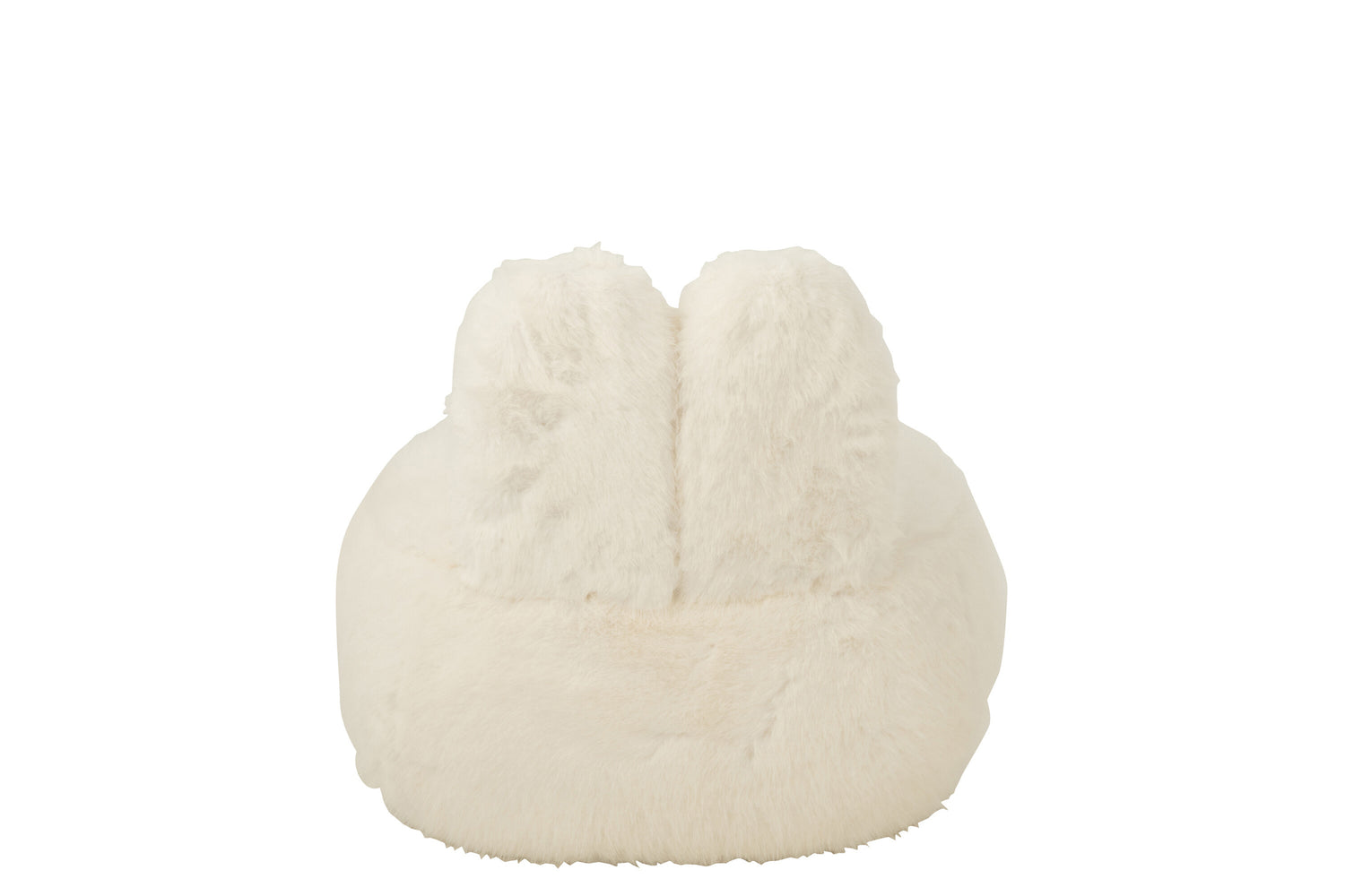 Kruk Fur With Bunny Ears Hout Wit J-Line