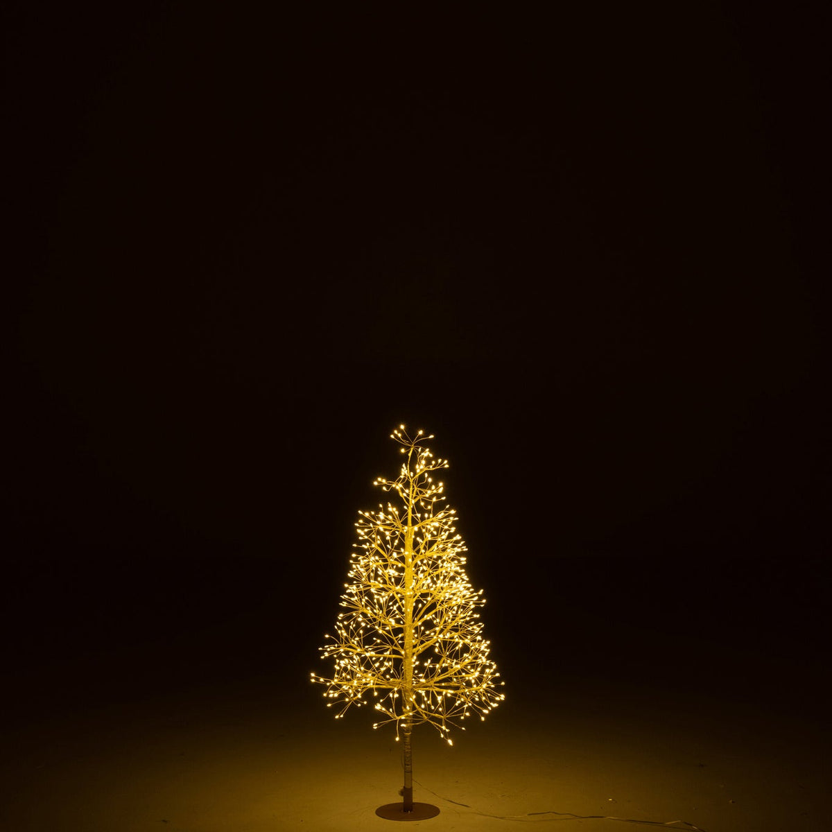 Weihnachtsbaum LED Warmweiße Lichter Eisen Goldfarben Klein H80cm J-Line