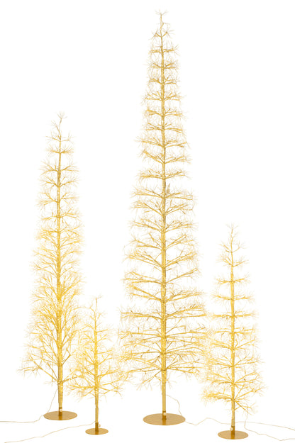 Boom Led Warm Witte Lichten Ijzer Goudkleurig Extra Large H240cm J-Line