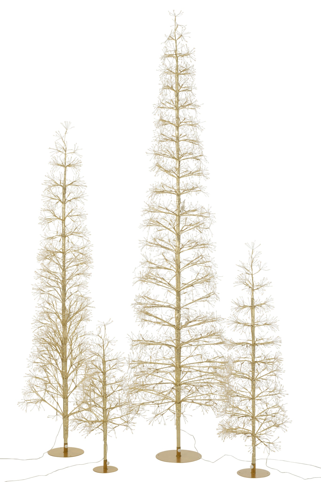 Boom Led Warm Witte Lichten Ijzer Goudkleurig Extra Large H240cm J-Line