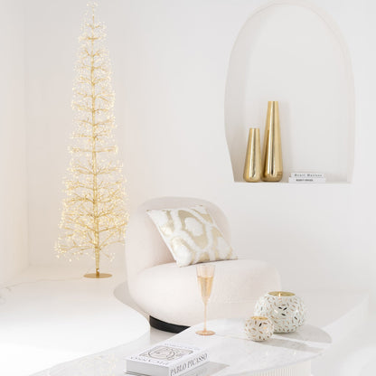 Boom Led Warm Witte Lichten Ijzer Goudkleurig Extra Large H240cm J-Line