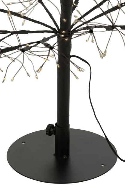 Boom Led Warm Witte Lichten Ijzer Zwart Medium H120cm J-line