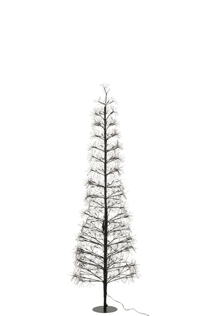 Boom Led Warm Witte Lichten Ijzer Zwart Large H180cm J-Line