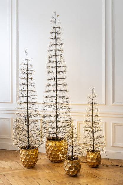 Boom Led Warm Witte Lichten Ijzer Zwart Large H180cm J-Line