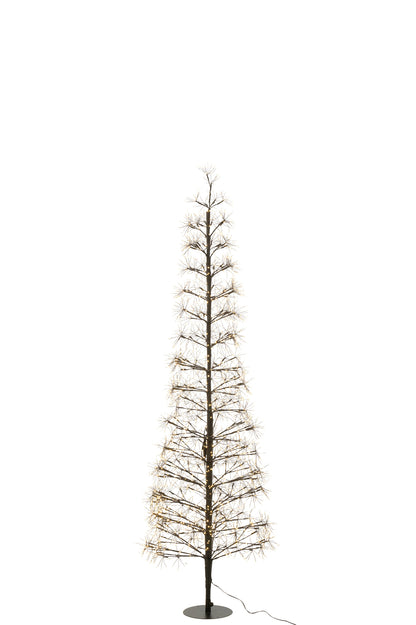 Boom Led Warm Witte Lichten Ijzer Zwart Large H180cm J-Line