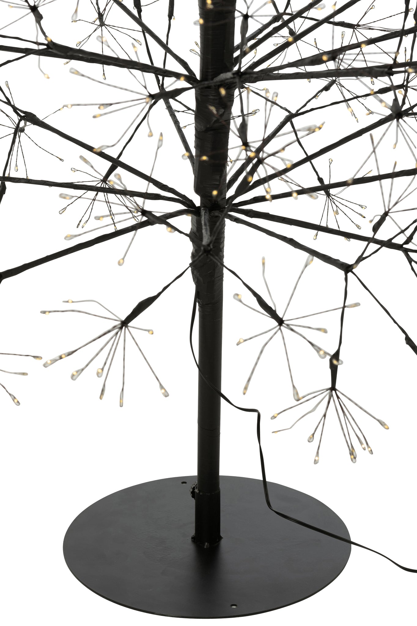 Boom Led Warm Witte Lichten Ijzer Zwart Extra Large H240cm j-Line