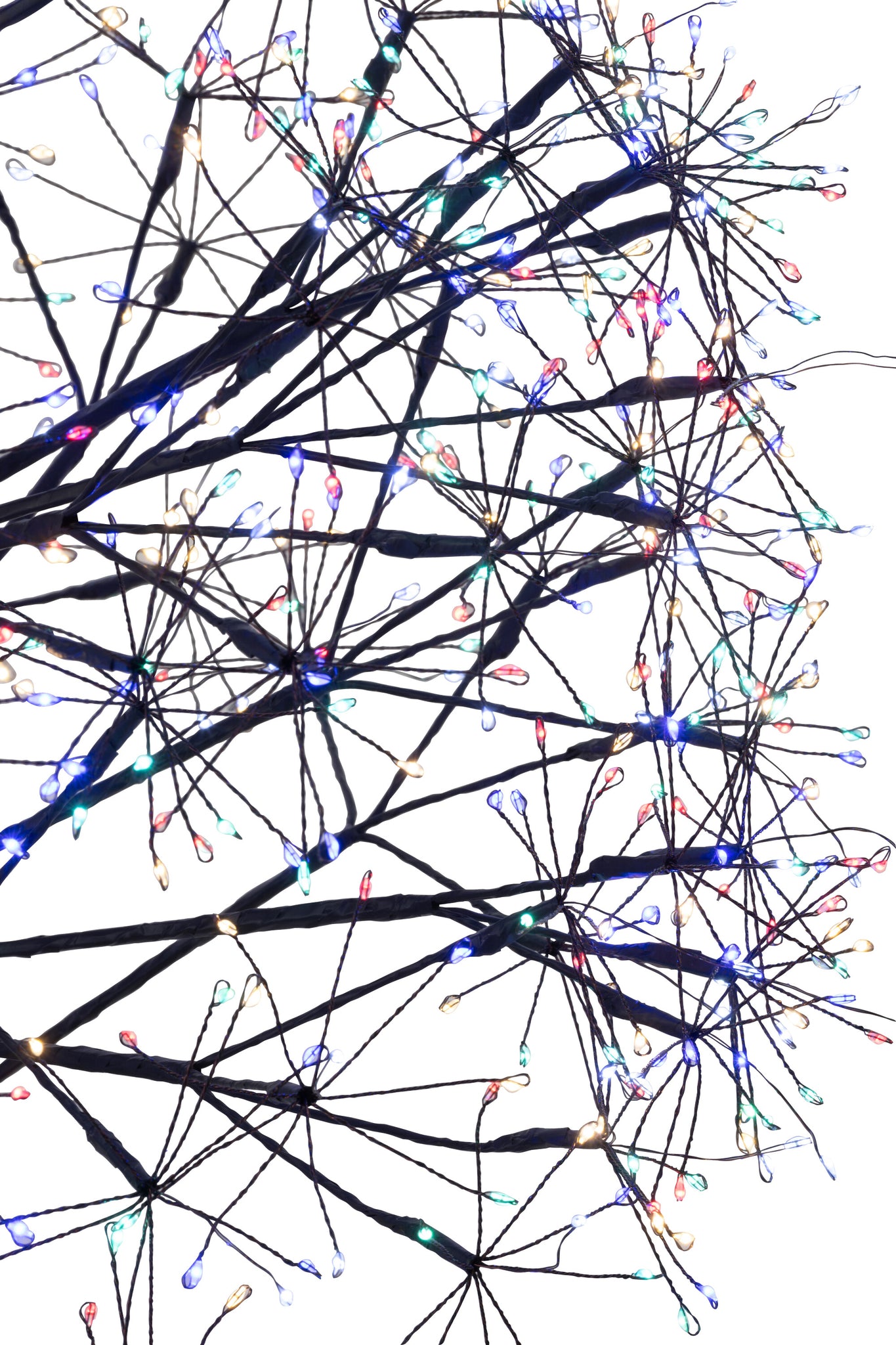 Kerstboom Led Multicolor Lichten Metaal Zwart Large H180cm J-Line