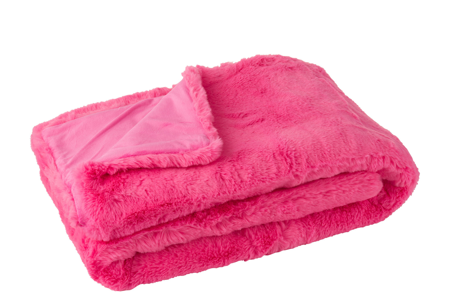 Deken Cutie Polyester Fluo Roze L130x180cm J-Line