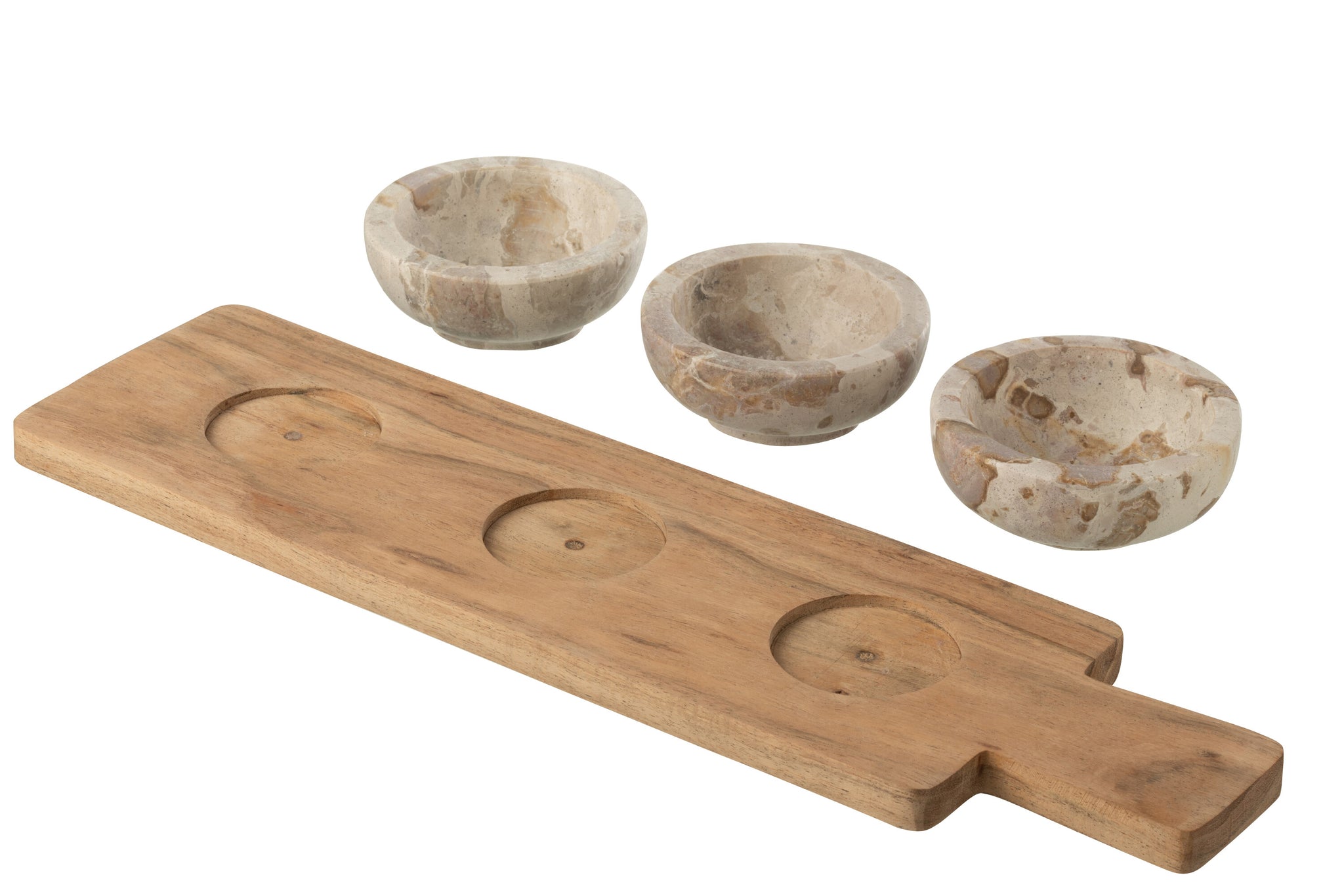 Kruiden Set Marmer Naturel/Beige J-Line