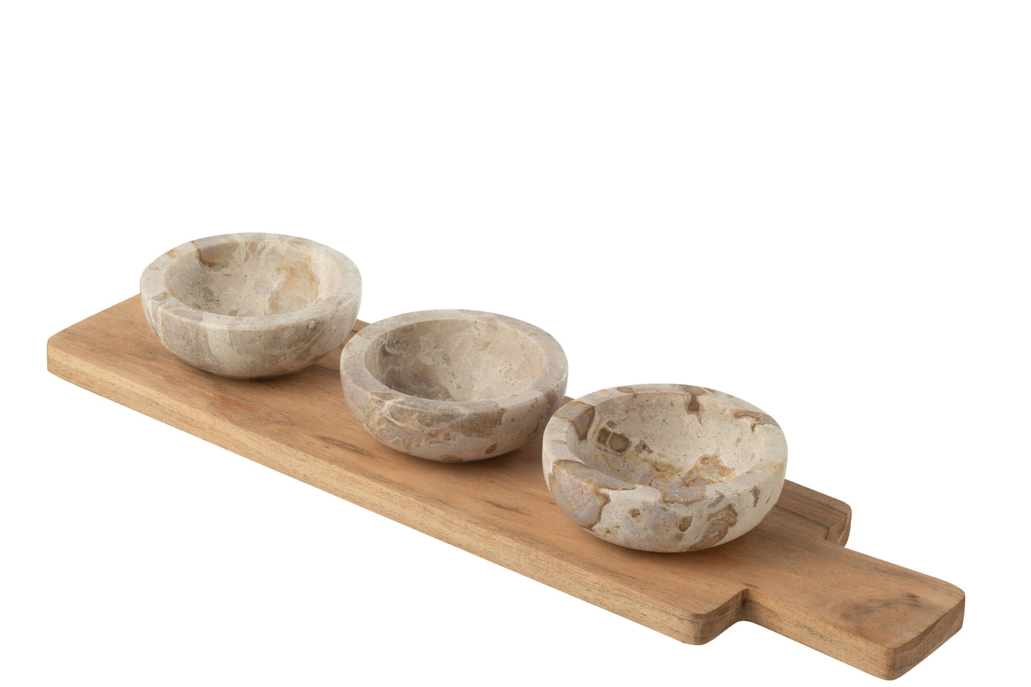 Kruiden Set Marmer Naturel/Beige J-Line