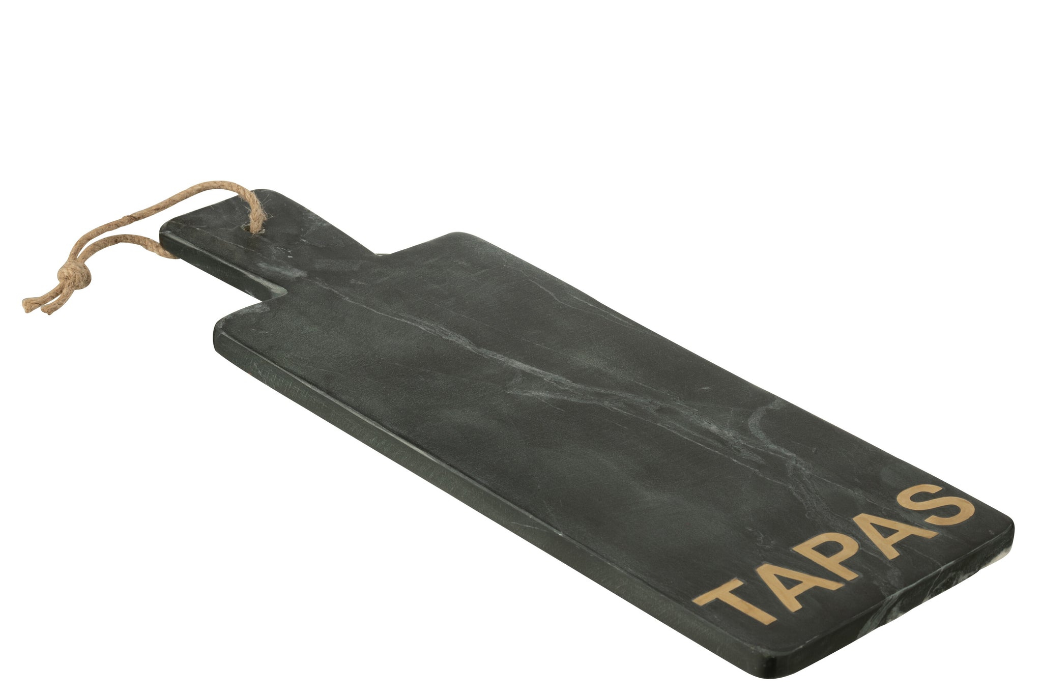 Kaasplank Rechthoek Marmer Zwart/Goudkleurig Large J-line