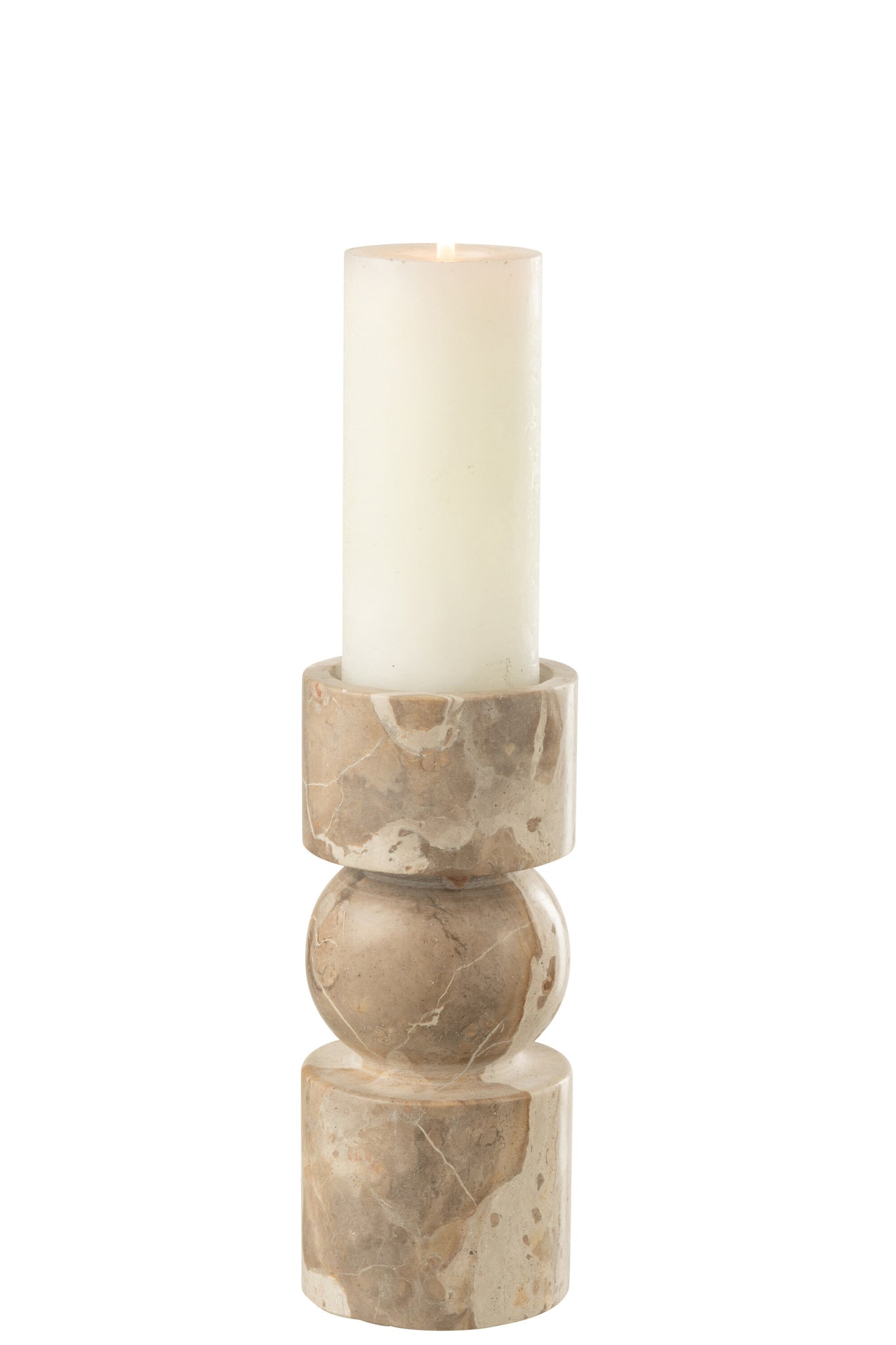 Kaarshouder Marmer Beige Small J-Line