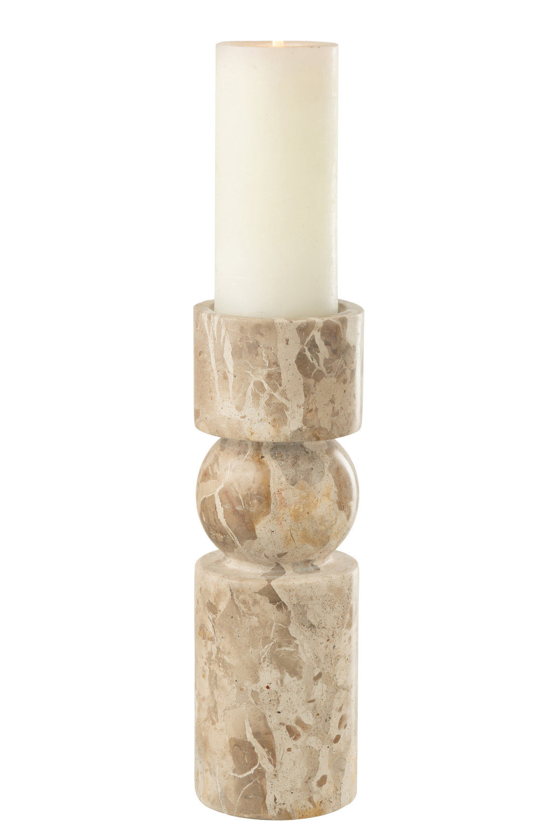 Kaarshouder Marmer Beige Large J-Line