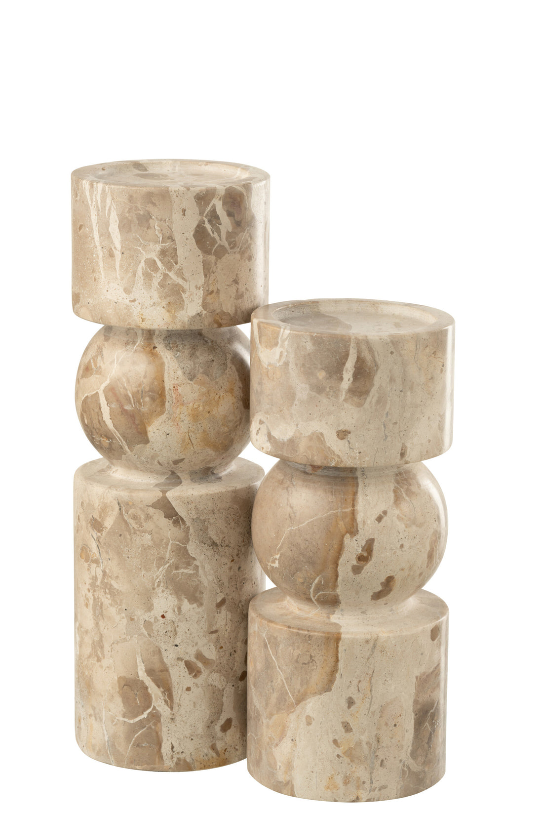 Kaarshouder Marmer Beige Large J-Line
