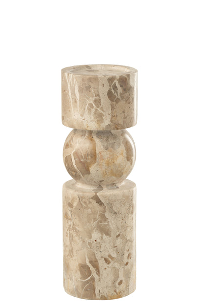 Kaarshouder Marmer Beige Large J-Line