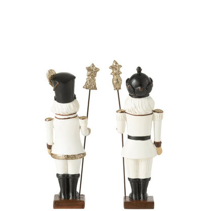 Notenkraker Polyresin Meerkleurig Medium Set van 2 J-Line