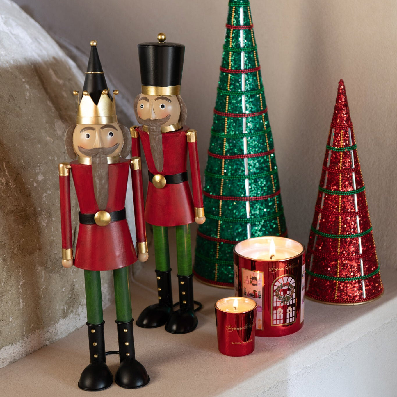 Notenkraker Snor Metaal Meerkleurig Small Set van 2 J-line