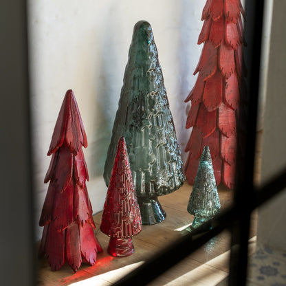 Kerstboom Ornament Rood Glas Large J-Line