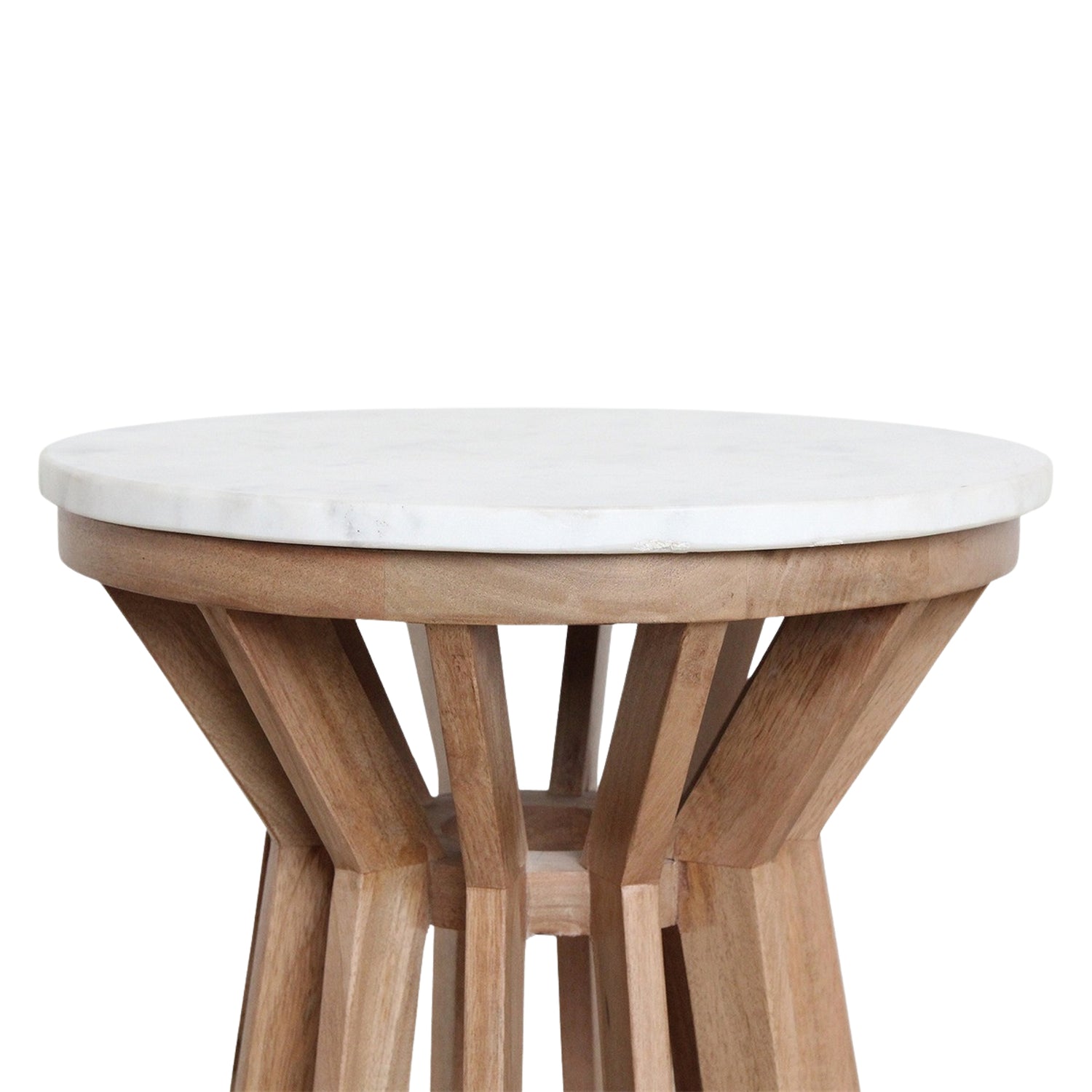 Sarawak Bijzettafel Marmer Wit Raw Materials