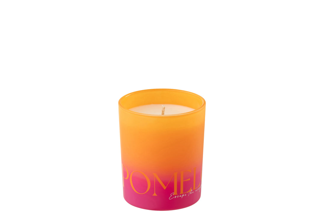 Geurkaars Oasis Oranje/Roze Small J-Line