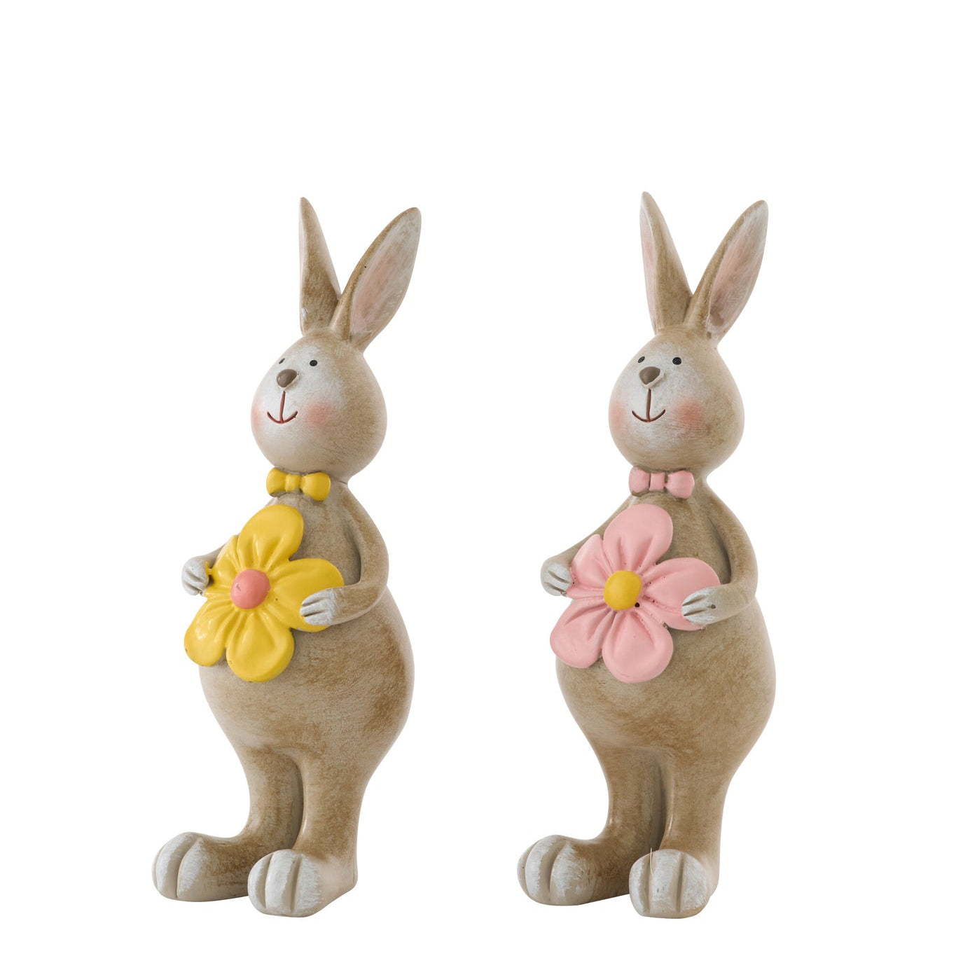 Konijn Bloem Polyresin Multi Small Assortiment Van 2 J-Line