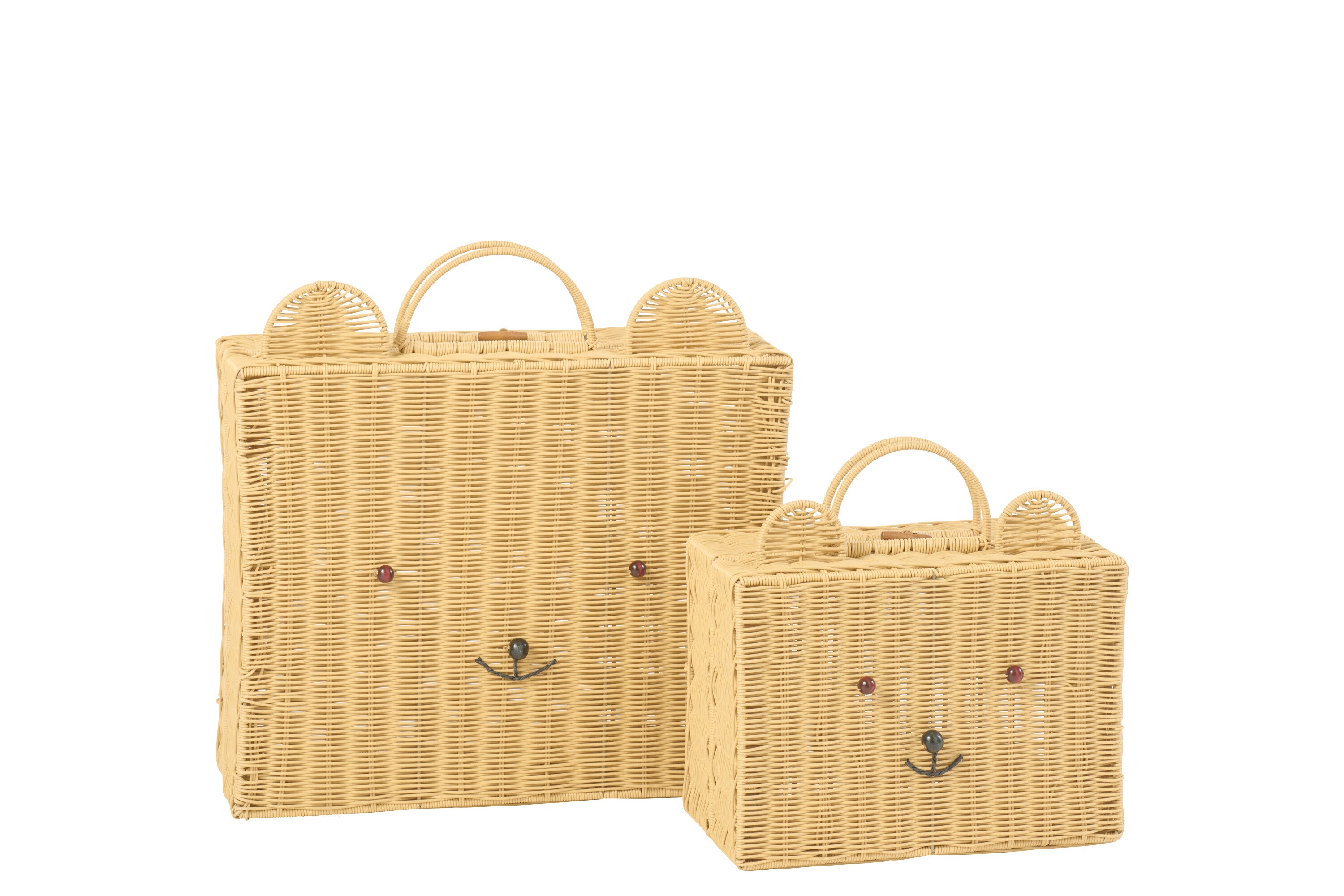 Mand Koffer Kunststof Naturel Large J-Line