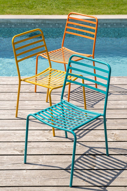 Tuinstoel Geel Metaal J-Line