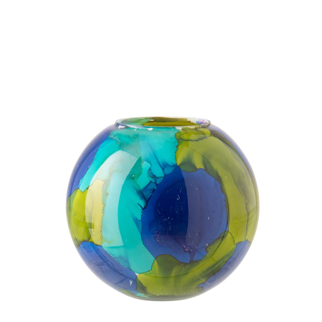 Vaas Glas Azuurblauw/Blauw Small J-Line