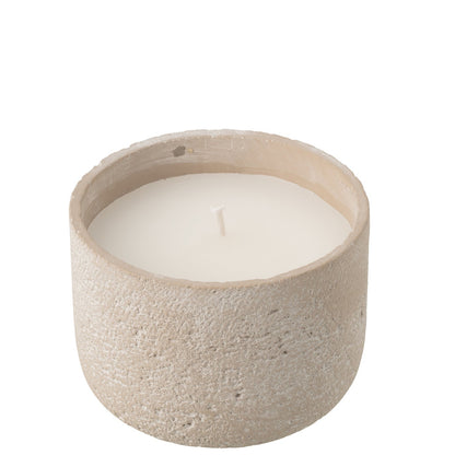 Buitenkaars 31h Rond Paraffine Lichtbeige Medium J-Line
