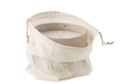 Buitenkaars 31h Rond Paraffine Lichtbeige Medium J-Line