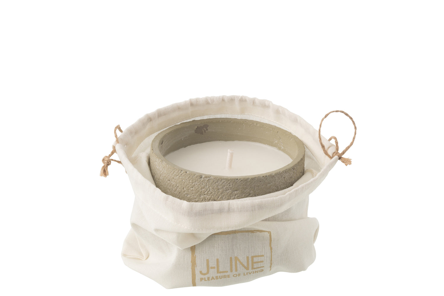 Buitenkaars 16h Rond Paraffine Lichtgroen Small J-Line