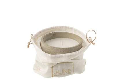 Buitenkaars 16h Rond Paraffine Lichtgroen Small J-Line