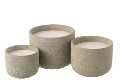 Buitenkaars 47h Rond Paraffine Lichtgroen Large J-line