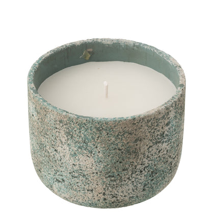 Buitenkaars 47h Rond Paraffine Turquoise Large J-line