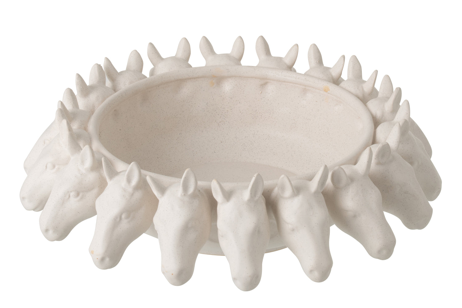 Decoratieve Keramische Schaal Paard Off-White J-Line