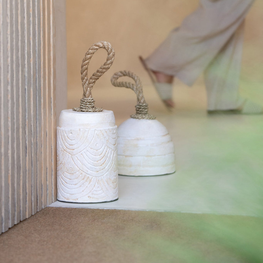 Deurstop Terracotta Wit Assortiment Van 3 J-Line