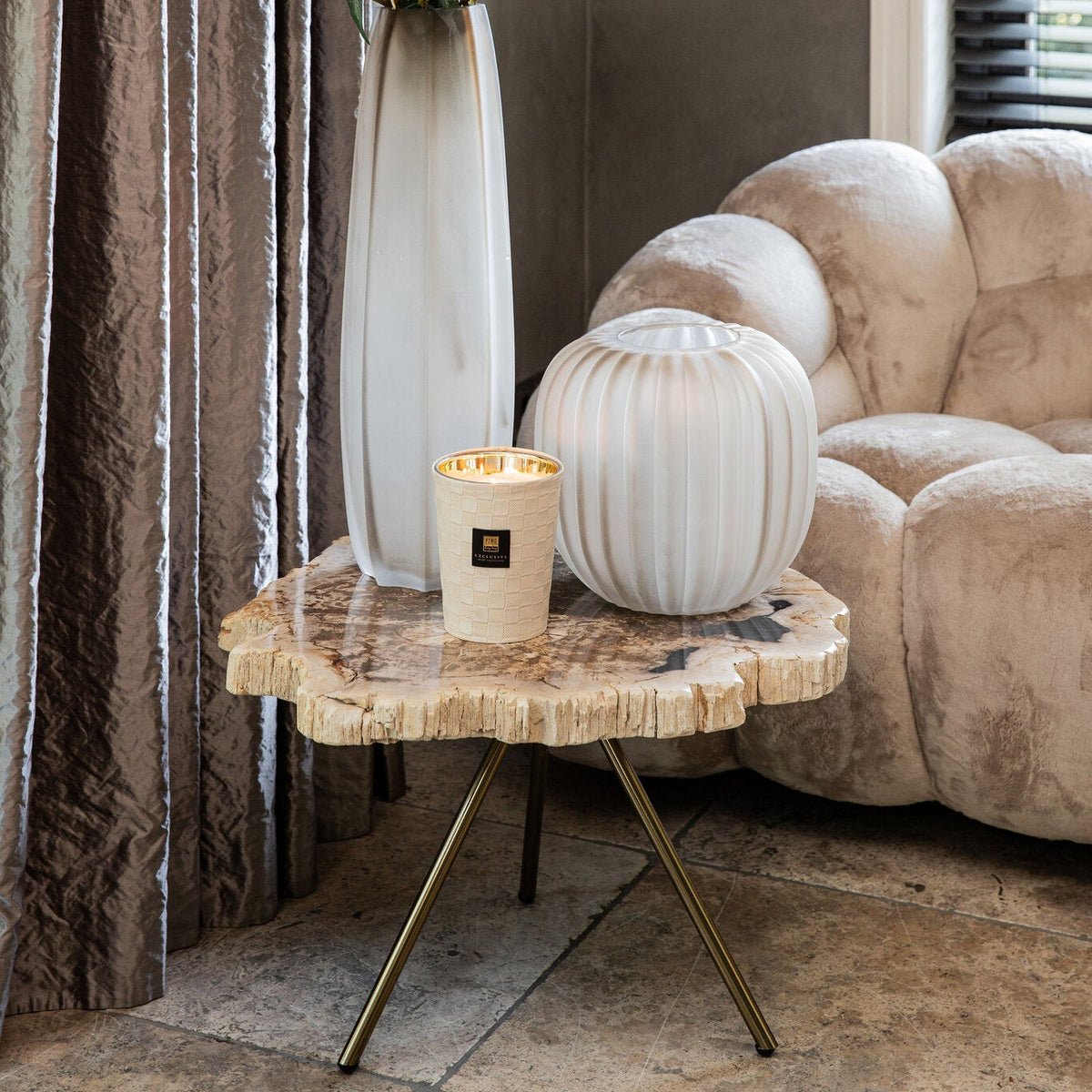 New Khine Creme Couchtisch PTMD