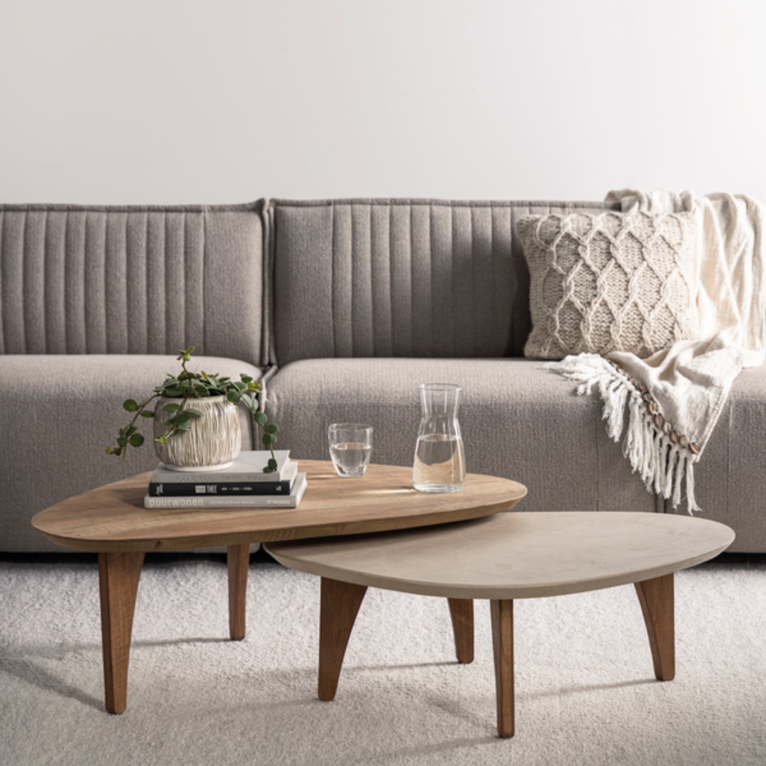 DTP Home Bliss Mortex Salontafel Pebble