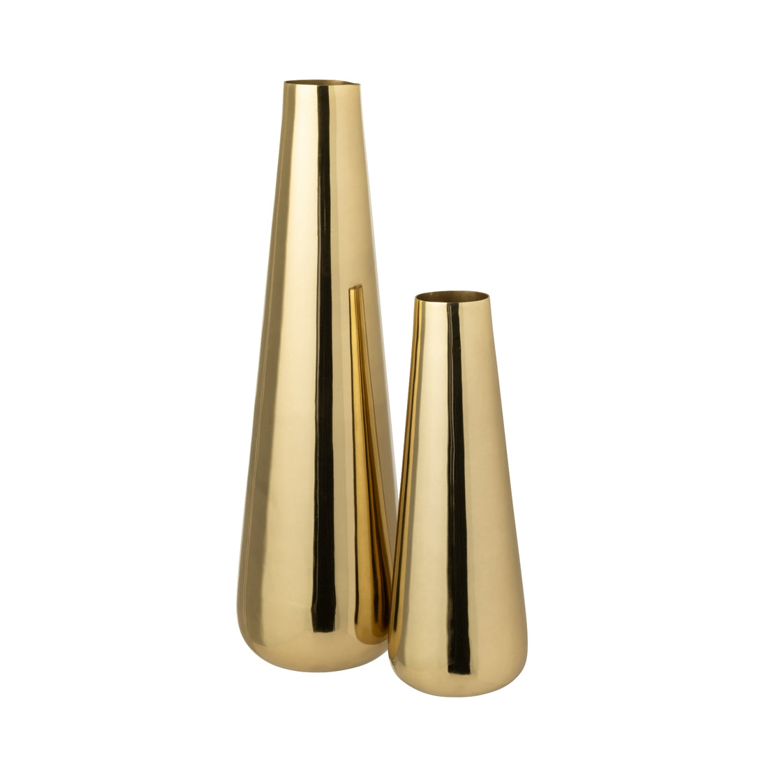 Elegante Vase Gold J-Line Satz von 2
