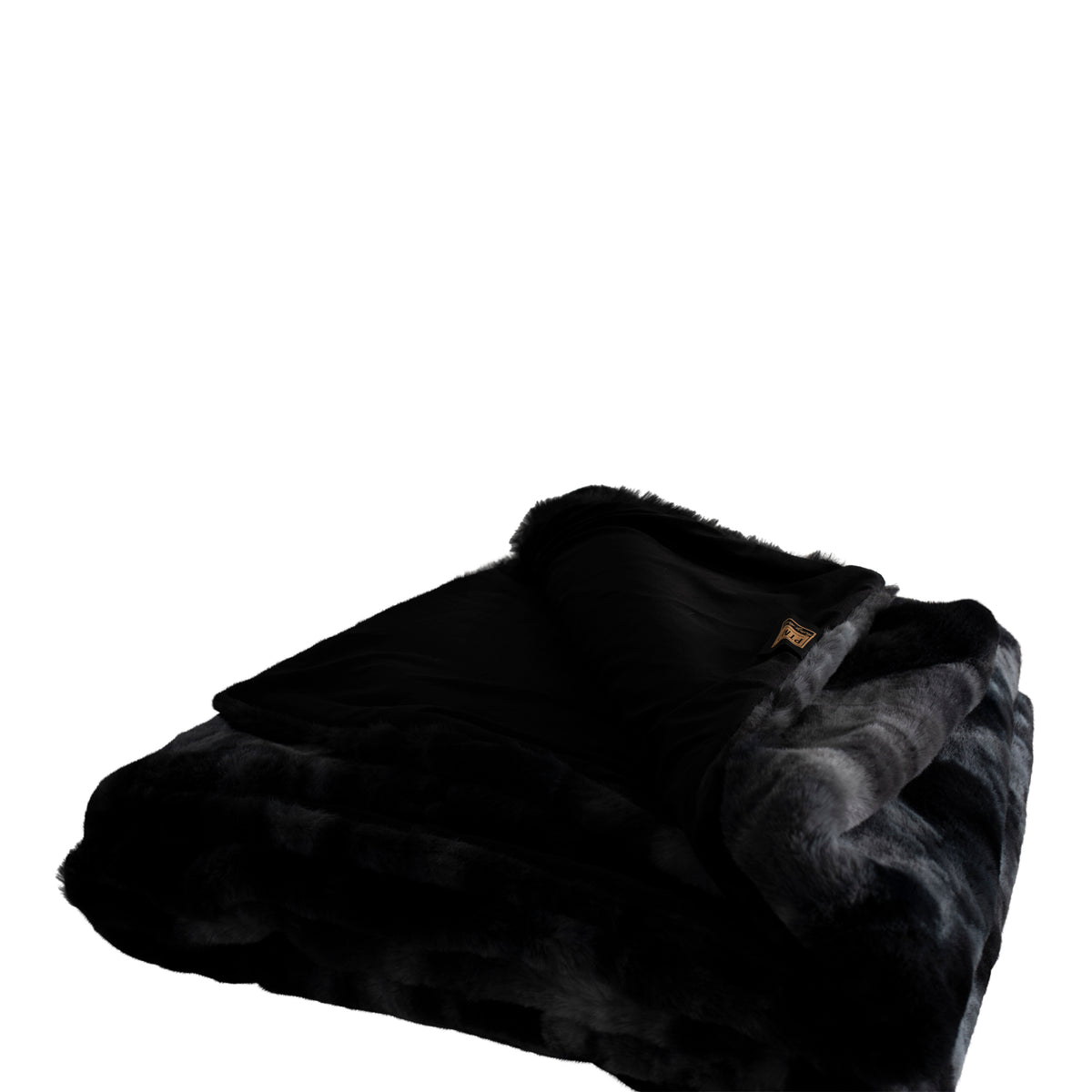 Linde Plaid Schwarzer Samt 220x240cm PTMD